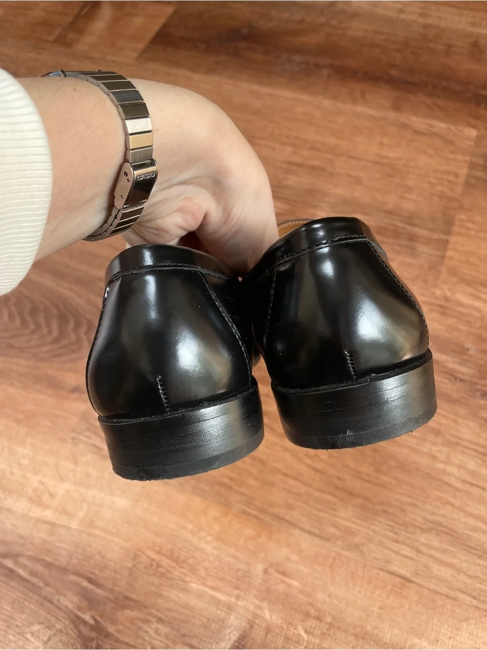 Talbots‎ Womens Laura Tassel Loafers Leather Size 6.5 Black Preppy Penny